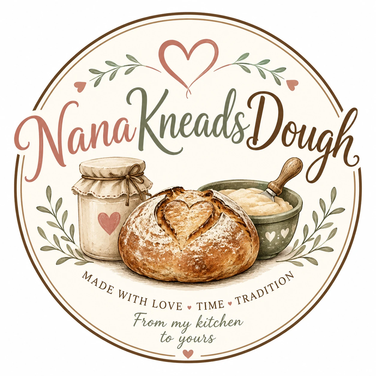 Nana Kneads Dough — made with love, time, tradition
