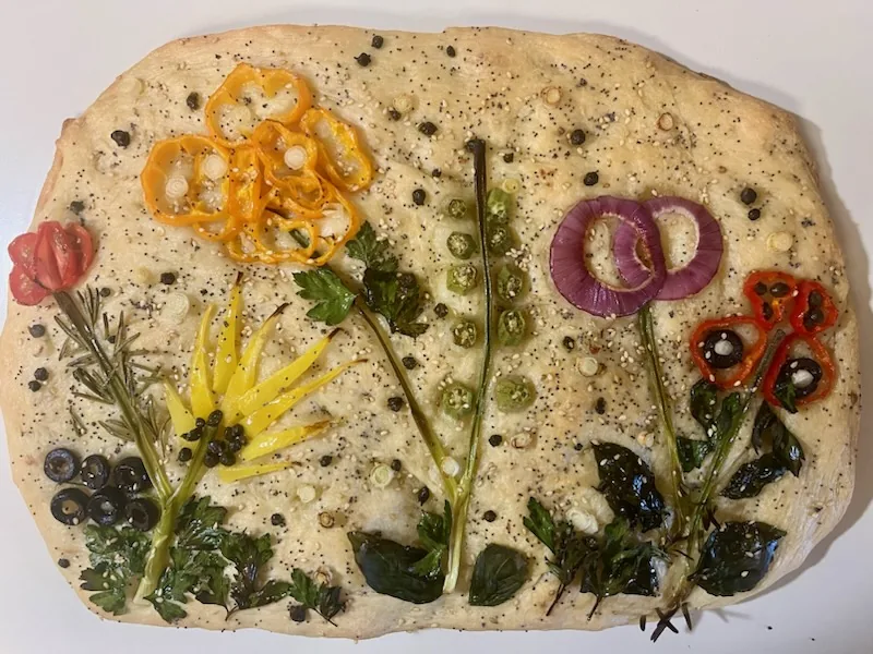 Decorative focaccia — photo 1
